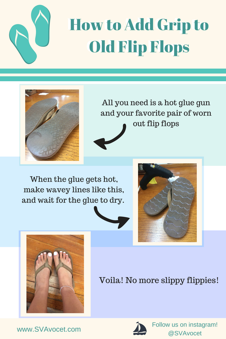 How to Add Tread to Old Flip Flops