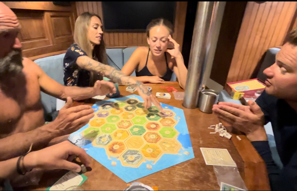 Catan on a boat