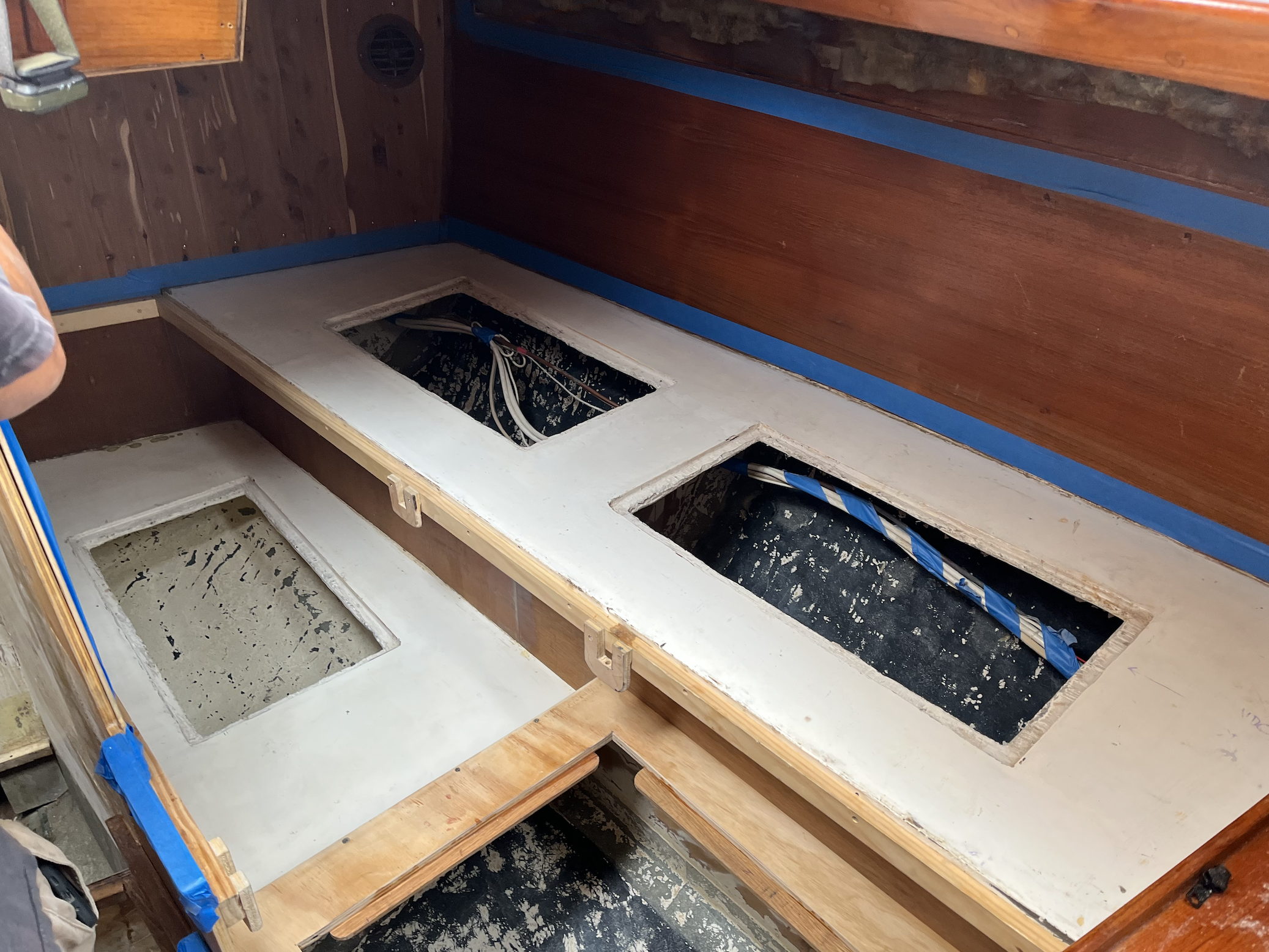 phase two of the quarter berth refit aboard Avocet